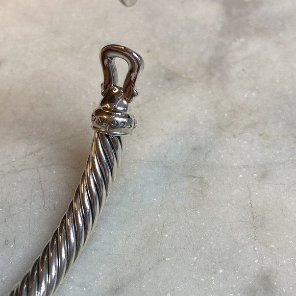 David Yurman Cable Buckle Bracelet 5MM with Diamonds - Picture 4 of 8